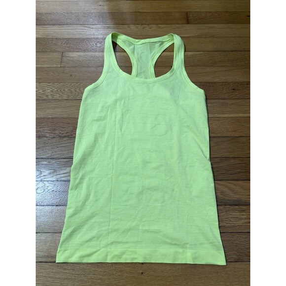 Lululemon Size 4 Swiftly Tech Tank Racerback Neon Yellow - Picture 2 of 5